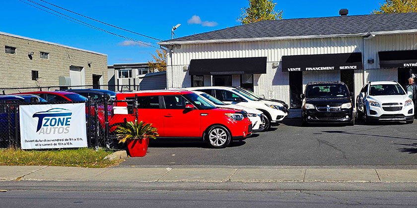 T Zone Auto used car dealership and vehicles for sale in Saint-Hubert, Quebec